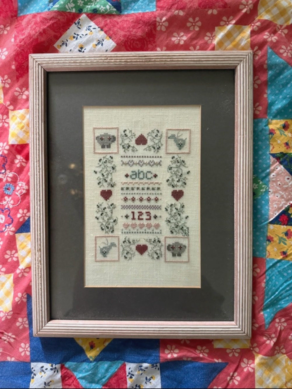 Homemade Cross-Stitch Cottagecore Decor